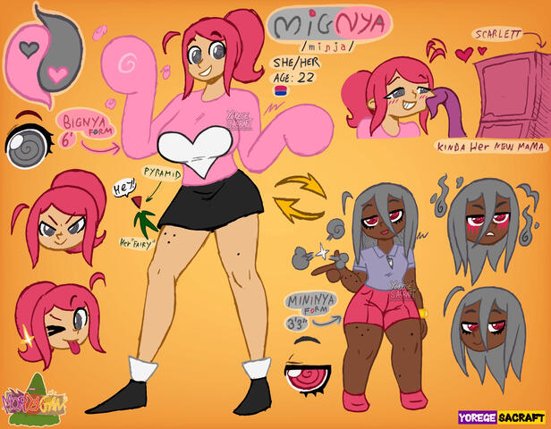Mignya ref sheet !!💟☯️ - Bluesky