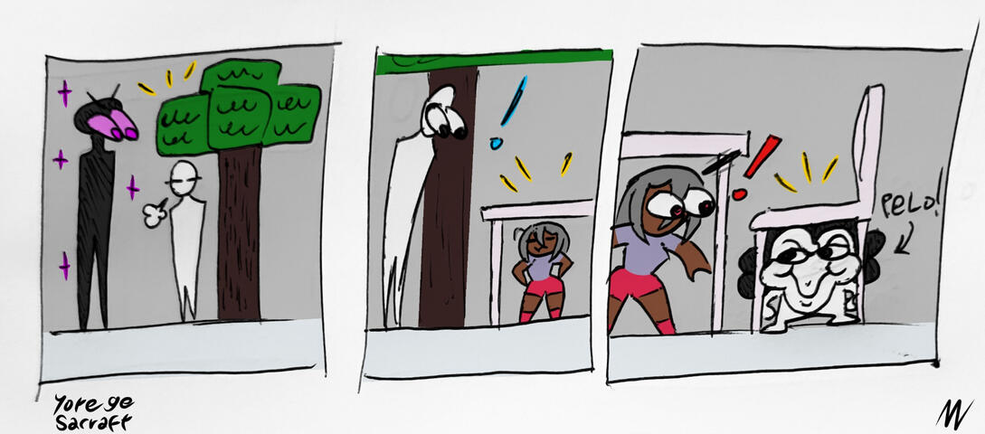 Non-Canon funny little comic about being smol! - Bluesky